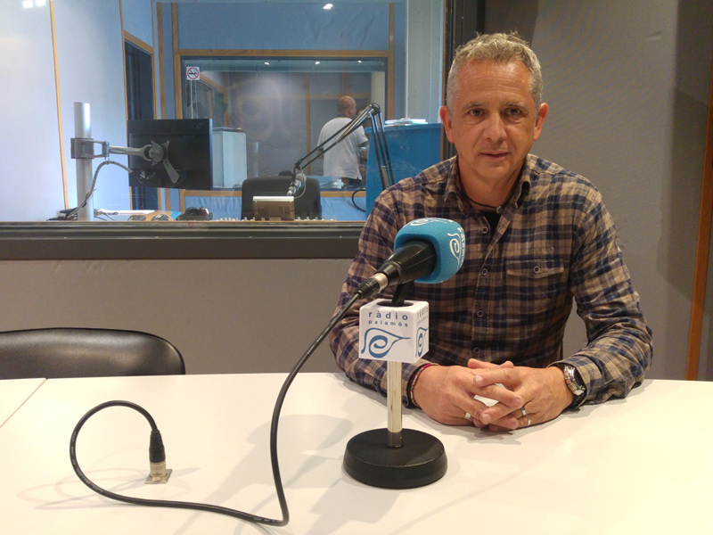 L'organitzador de les Kàrting Series, Quim Grañén, al programa 'Taula Esportiva' de Ràdio Palamós.