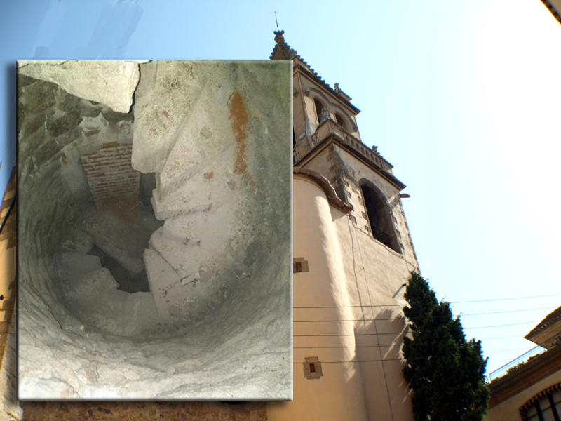 A l'esquerra, un aspecte de l'escala fins ara oculta. (Foto: Ajuntament de Palamós).