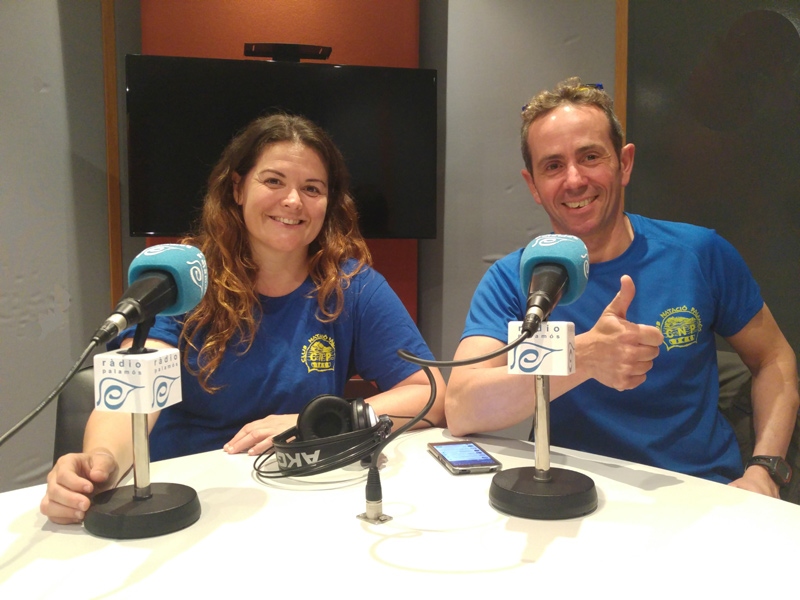 Ester Yesares i Marc Ferriol, dos dels fundadors del Club Natació Palamós.