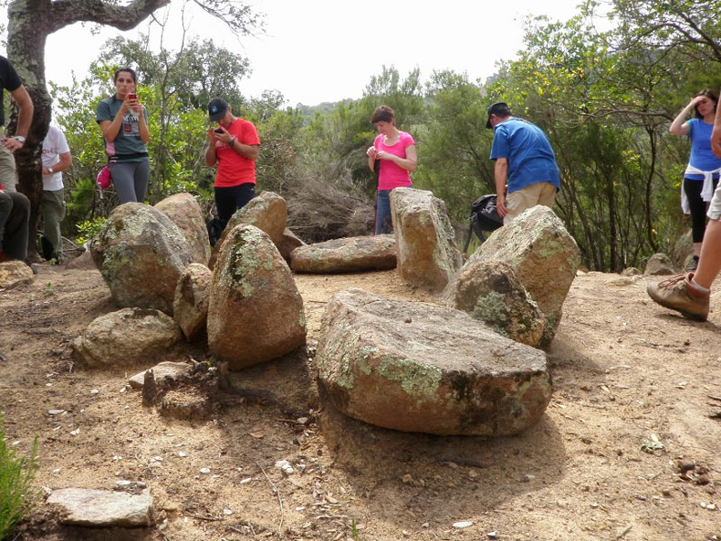 La ruta permet conèixer la gran varietat de monuments ancestrals que hi ha a les Gavarres. (Foto: Pere Llauradó).