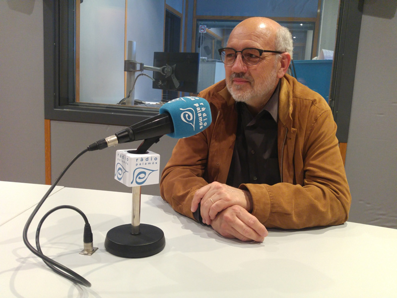 David Sagrera, Síndic de Greuges de Palamós, ahir a l'espai 'L'Entrevista'.