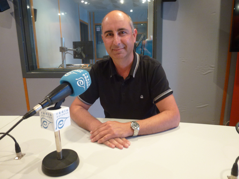 El president del Club Ciclista Palamós-Costa Brava, Joan Solés, al programa 'Taula Esportiva'.