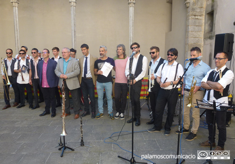 Presentació del festival 'Amb so de cobla', aquest matí a Girona.