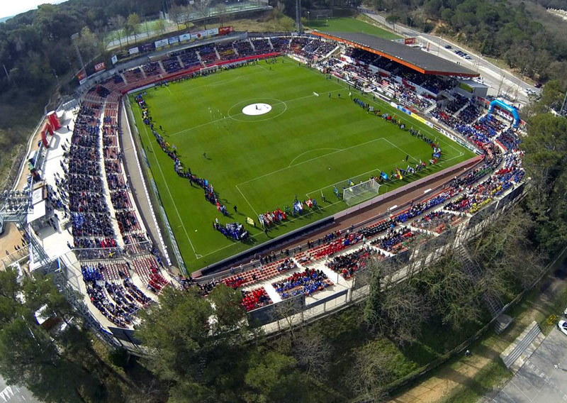 La inauguració i les finals del diumenge del MIC es fan des de fa dos anys a l'estadi de Montilivi, a Girona.