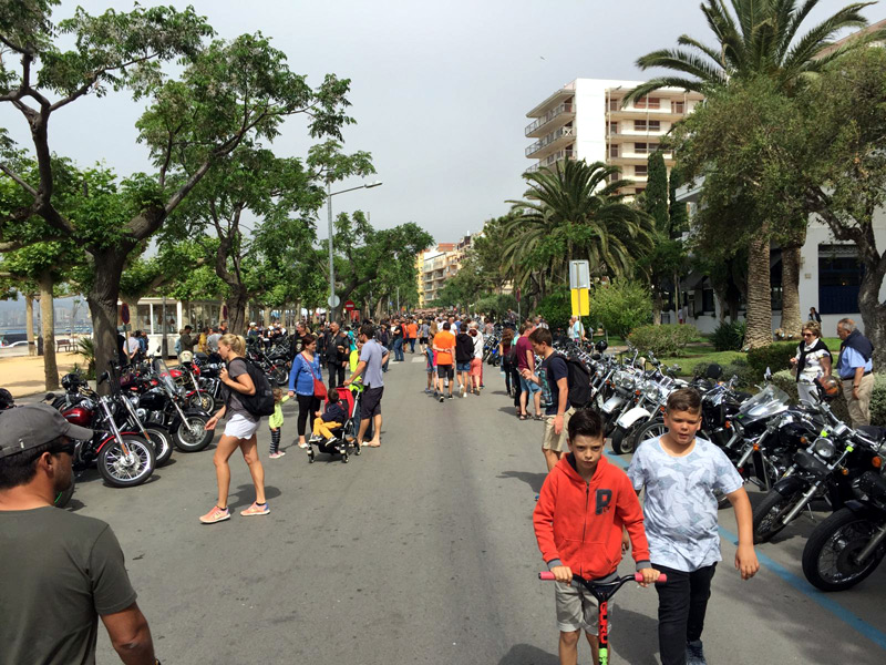 Trobada motera el passat cap de setmana a Palamós. (Foto: Ajuntament de Palamós).