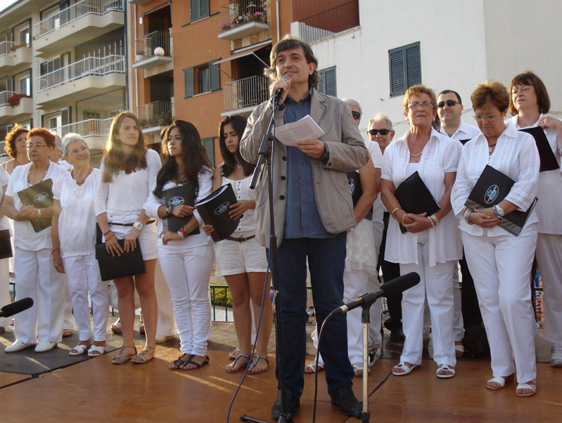 Carles Capdevila, durant el pregó de la Festa Major 2012.