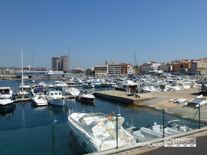 Dàrsena interior del port de Palamós.