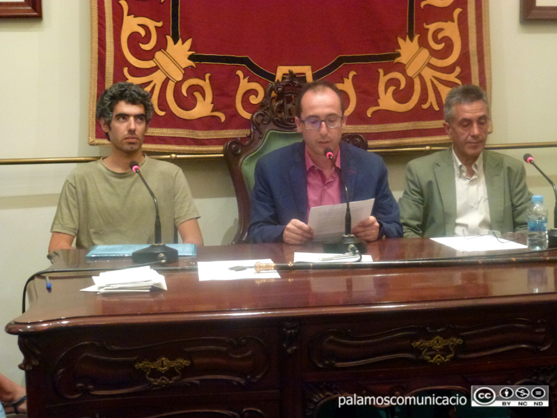 Lluís Puig, el dia de la presa de possessió com a nou alcalde de Palamós, ara fa dos anys.