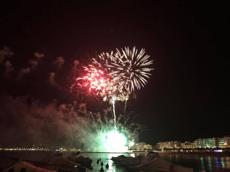 Els focs van tancar ahir la Festa Major 2017. (Foto: J. Lamuà).