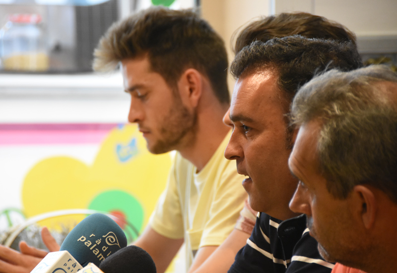 Vicenç Fernández, en la presentació del darrer fitxatge del Palamós CF.
