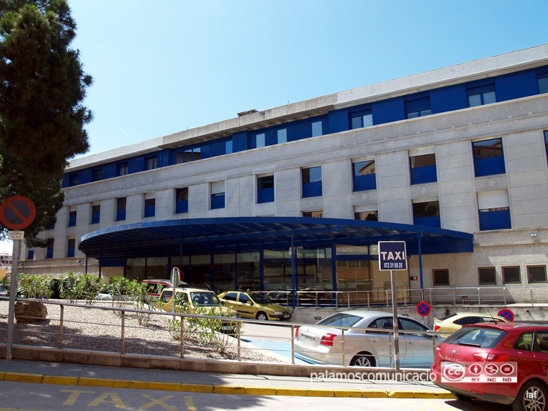 Entrada de l'hospital de Palamós.