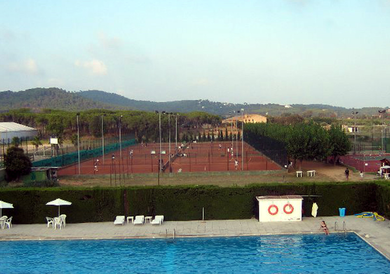 Instal·lacions del Club de Tennis Calonge.