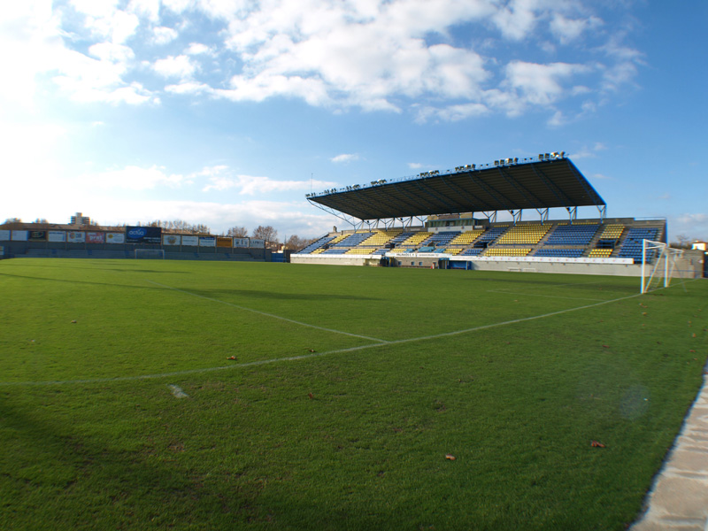 L'Estadi Municipal Palamós-Costa Brava, escenari avui del Girona FC-Brighton.