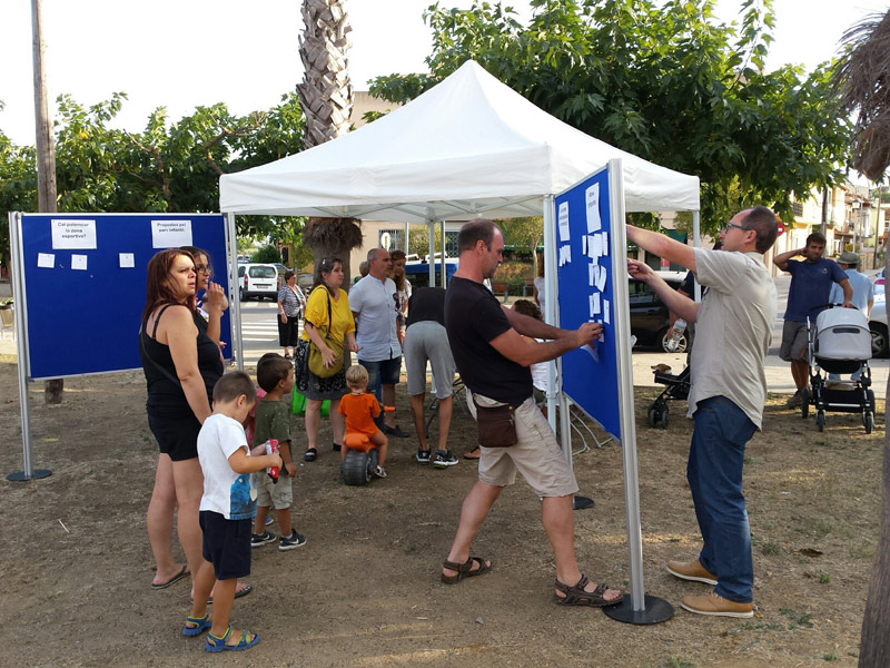 Participació ciutadana al barri de Pla d'es Pla, aquesta setmana. (Foto: Ajuntament de Palamós).