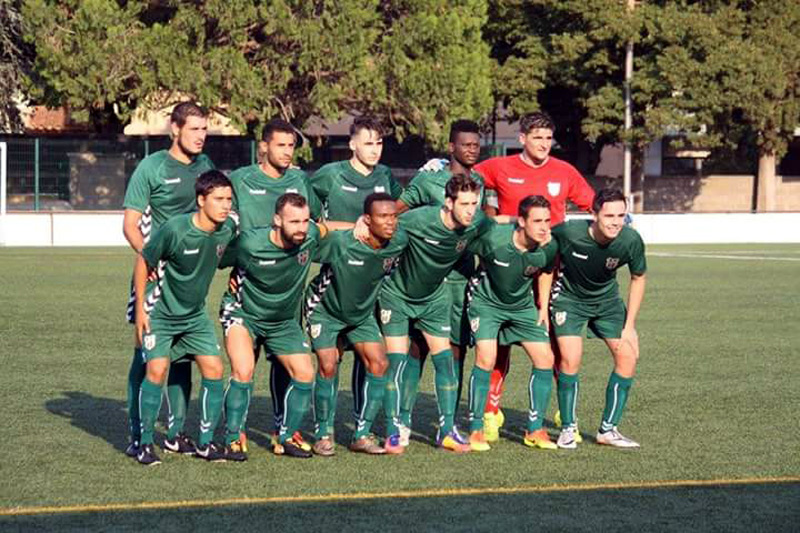 Onze inicial del Palamós, ahir a Bescanó. (Foto: Palamós CF).