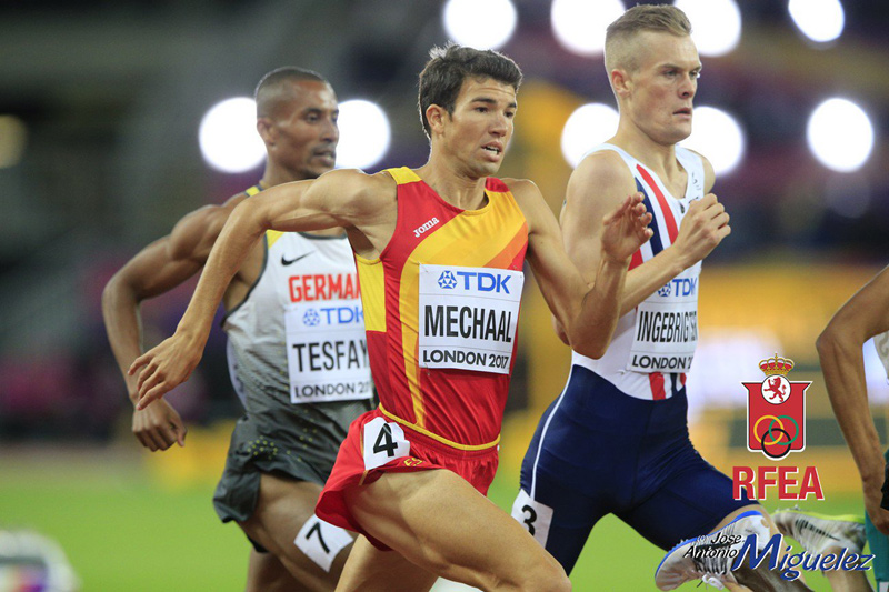 Mechaal, ahir al Campionat del Món de Londres. (Foto: J.A. Miguélez).
