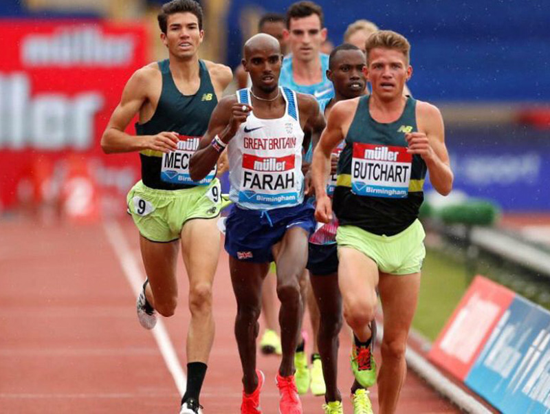 Mechaal, ahir, darrera del guanyador Farah en la Diamong League de Birmingham.