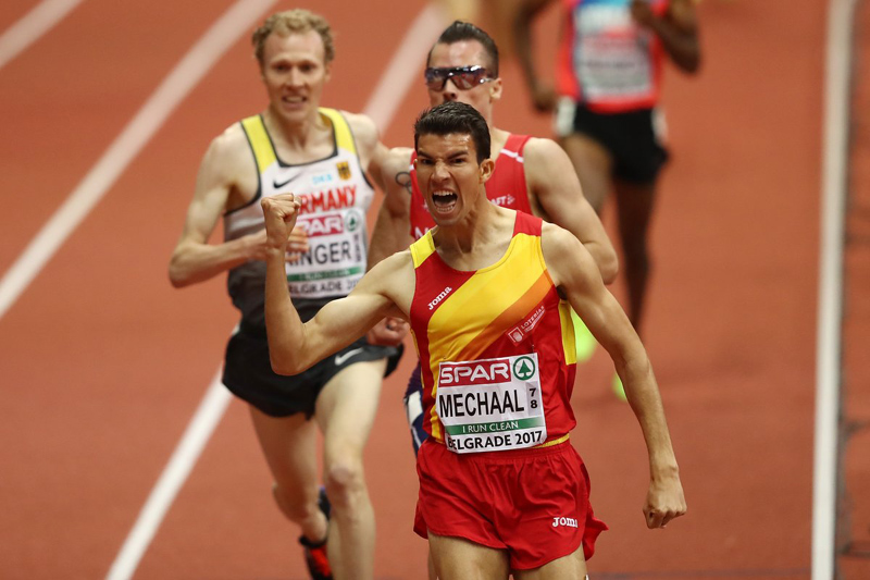 Adel Mechaal competint amb l'equip espanyol, en una imatge d'arxiu. (Foto: 912CroozerFMeuropeu).