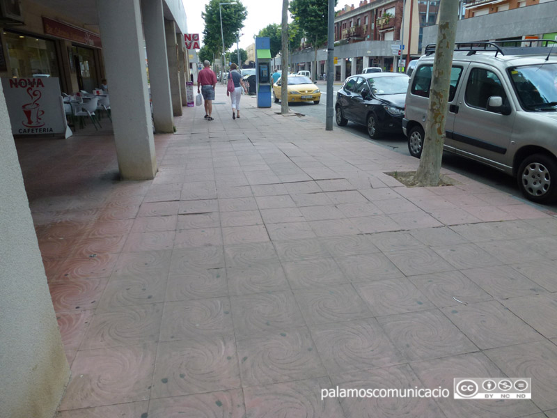 Vorera a l'avinguda de Catalunya.