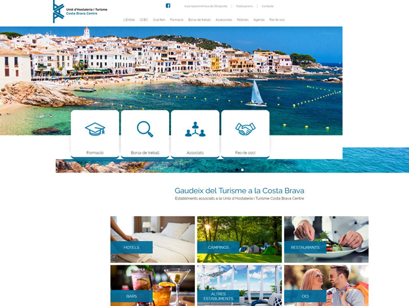 Nova imatge al web del grup Costa Brava centre.