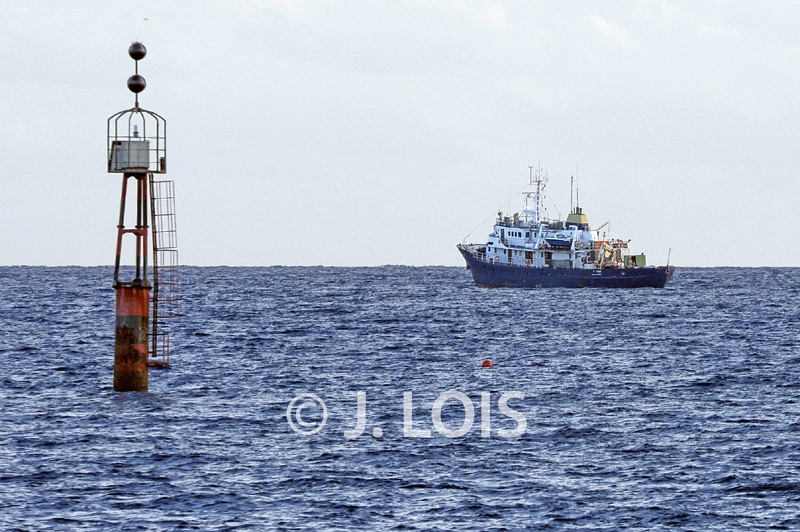 El C-Star ahir a la tarda, a poques milles de Palamós. (Foto Josep Lois)
