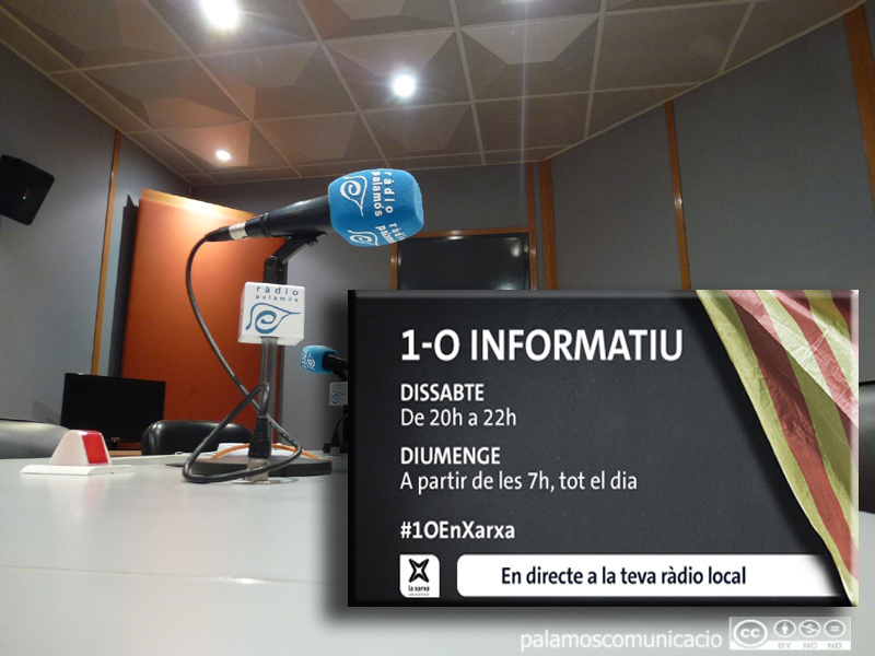 Ràdio Palamós farà un seguiment especial de la jornada de l'1-O.