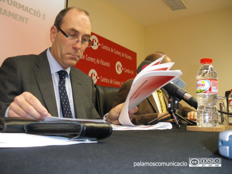 El president de la Cambra de Comerç de Palamós, Xavier Ribera.