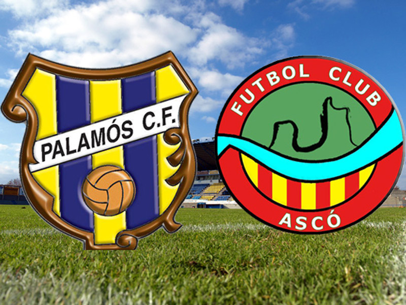 Palamós CF i Ascó s'enfronten aquest diumenge a l'Estadi Municipal.