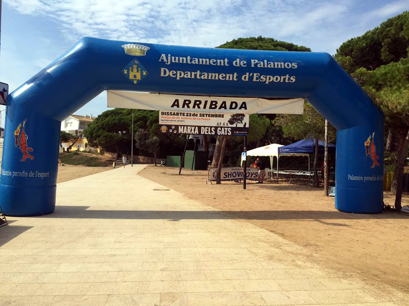 Punt d'arribada a la Marxa dels Gats 2017. (Foto: Showboys)