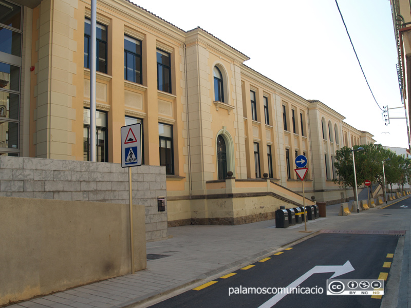 L'escola La Vila de Palamós, un dels centres designats com a col·legi electoral.