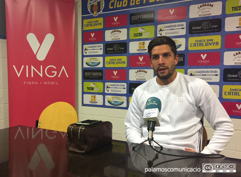 El capità del Palamós CF, David Cano.