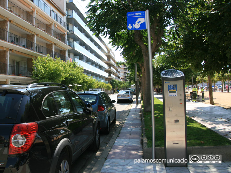 Zona blava al passeig del Mar