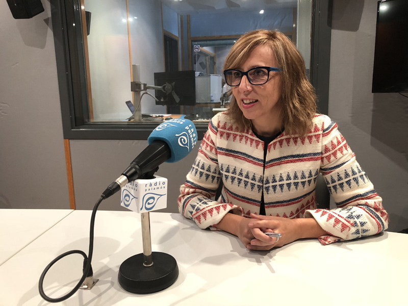 Teresa Ferrés, portaveu del PSC a l'Ajuntament de Palamós, ahir a l'espai 'Preguntes'.