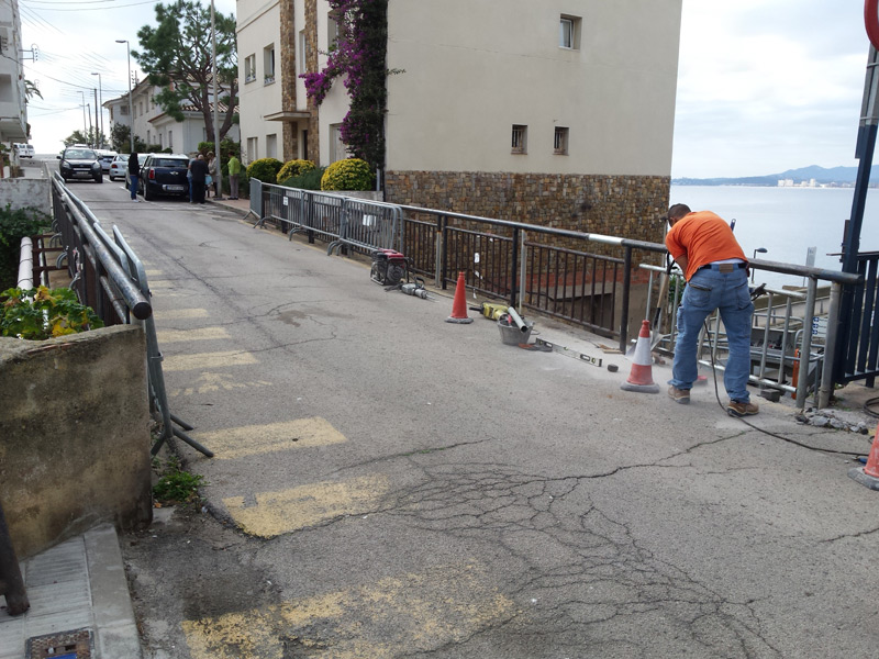 Els treballs estaran en una setmana. (Foto: Ajuntament de Palamós).