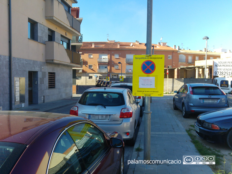 El carrer de Conrad Pallí i Batet, preparat per fer-hi demà el 'Fem dissabte'.