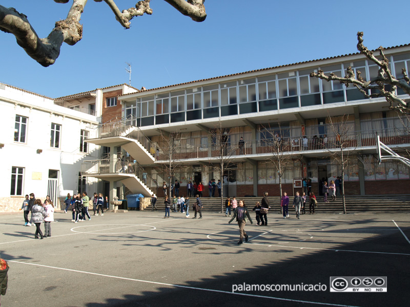 El pati de l'escola La Salle Palamós.