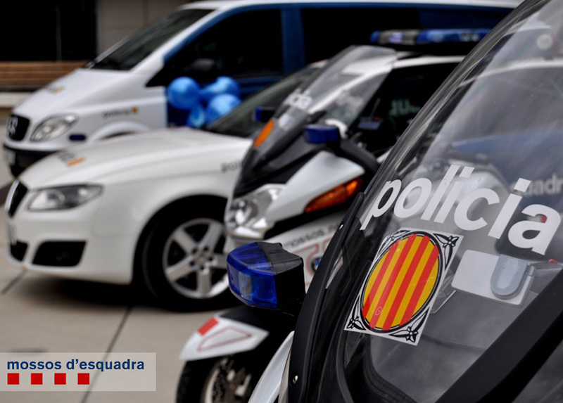 Vehicles dels Mossos d'Esquadra.