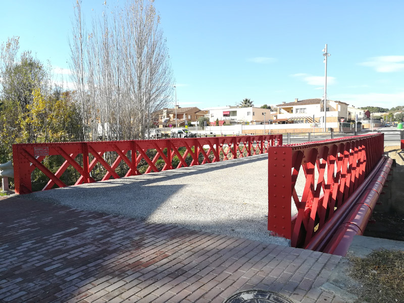 El Pont de Ferro amb el seu nou aspecte.