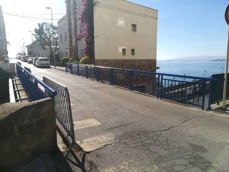El pont del far, ja remodelat. (Foto: Ajuntament de Palamós).