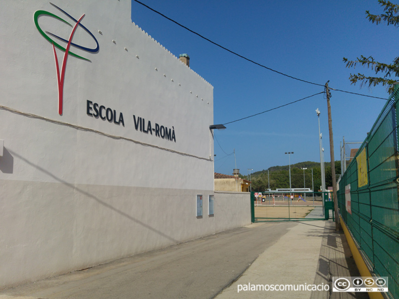 L'escola pública Vila-romà, escenari avui de la jornada sobre horts escolars.
