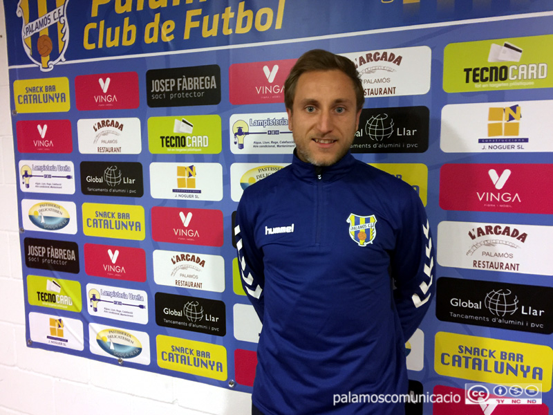 El nou jugador del Palamós CF, Uri Vila. (Foto: Ramon Ribas).