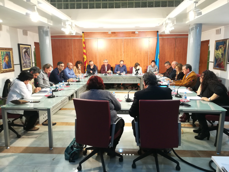 El Ple de l'Ajuntament de Palamós, dimarts al vespre.