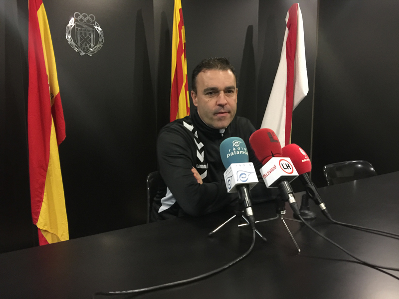 Vicenç Fernández, dissabte a la sala de premsa de la Feixa Llarga. (Foto: Ramon Ribas).