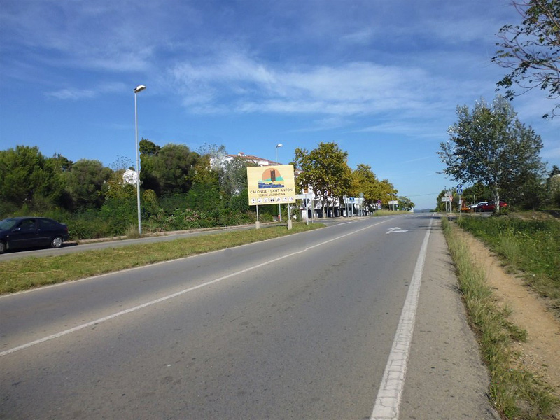 Carretera C-253 entre els municipis de Calonge i Sant Antoni i Castell-Platja d'Aro.