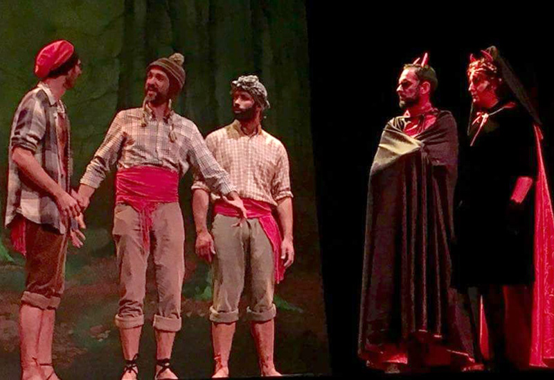 Un instant de la representació d'Els Pastorets dels Showboys.