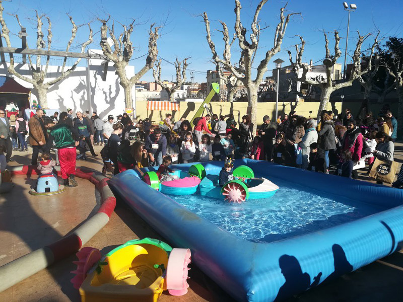 La piscina ha estat una de les activitats més solicitades de les Patge-Olimpíades. (Foto: Ajuntament de Palamós).