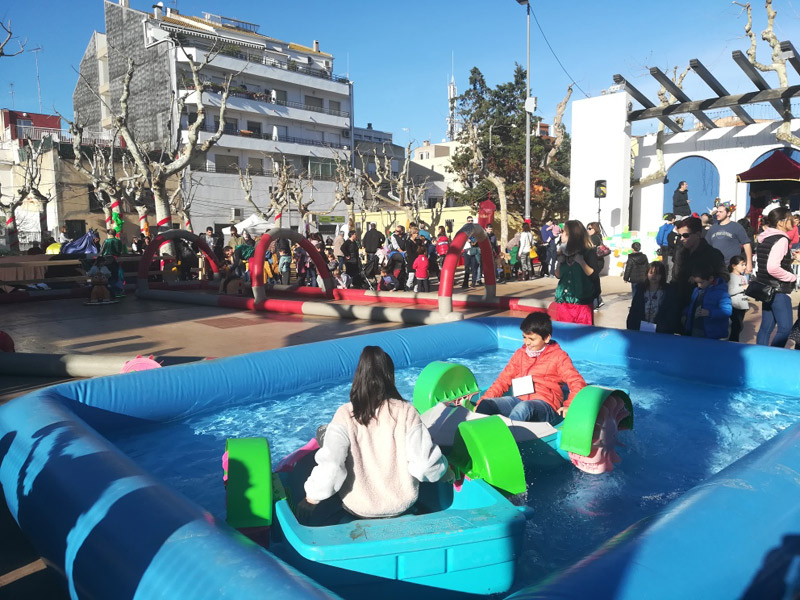 Piscina a l'Arbreda en les Patge-Olimpíades. (Foto: Ajuntament de Palamós).
