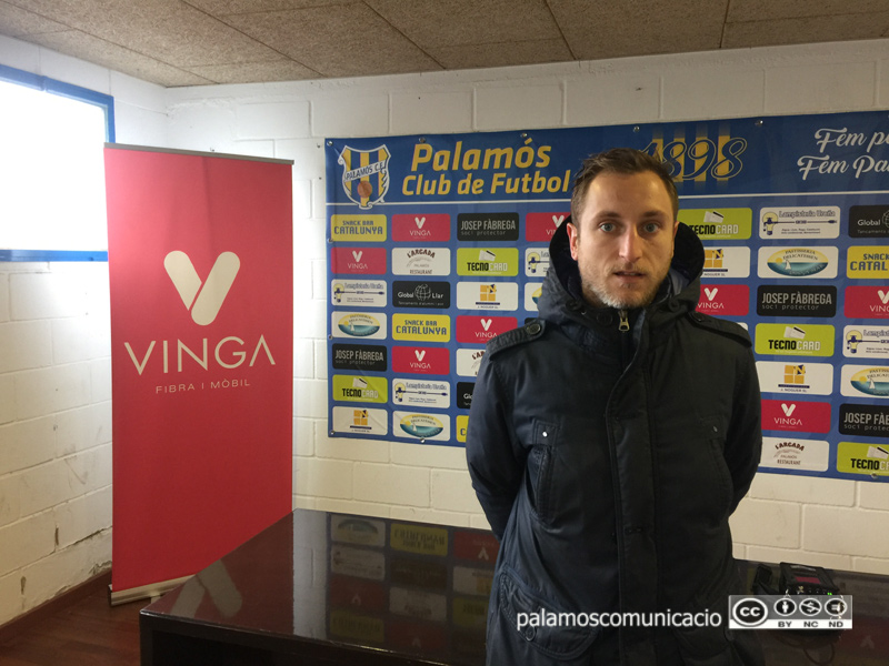 Uri Vila, jugador del Palamós CF.