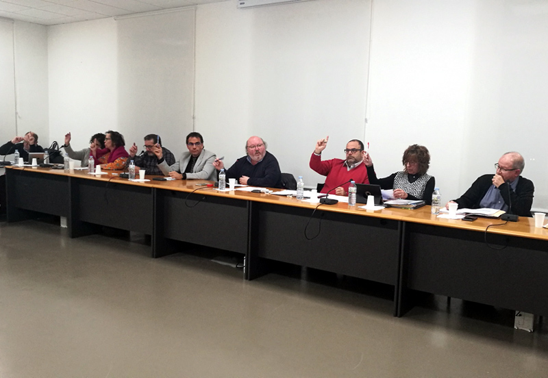 El Ple de l'Ajuntament calongí va votar ahir el pressupost municipal de 2018. (Foto: Ajuntament de Calonge i Sant Antoni).