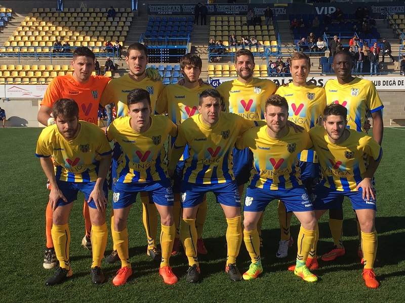 Un Palamós amb moltes cares noves, no ha pogut aconseguir la victòria en el partit d'avui. (Foto: FC Santfeliuenc).